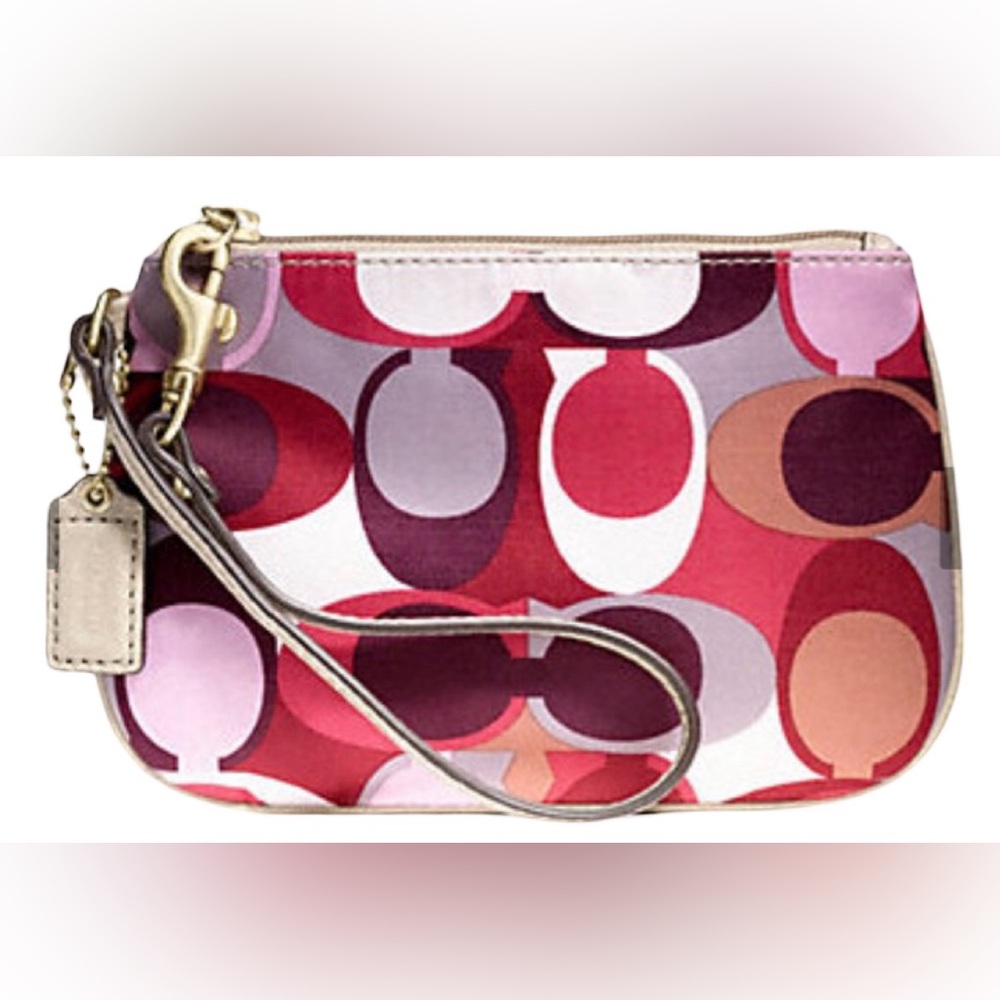 Coach NWOT Wristlet with Colorful Signature C Design
